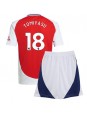 Billige Arsenal Takehiro Tomiyasu #18 Hjemmedraktsett Barn 2024-25 Kortermet (+ Korte bukser)